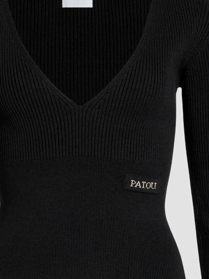 V-Neck Ribbed Sweater