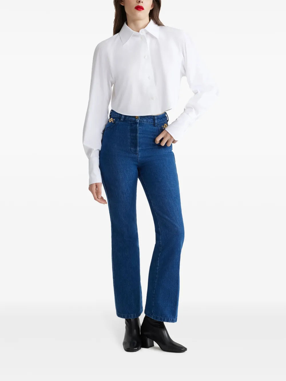 Organic-Cotton Cropped Shirt