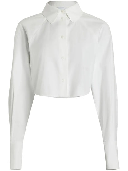 Organic-Cotton Cropped Shirt