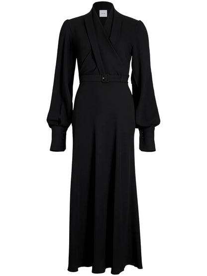 Wrap-Bodice Maxi Dress