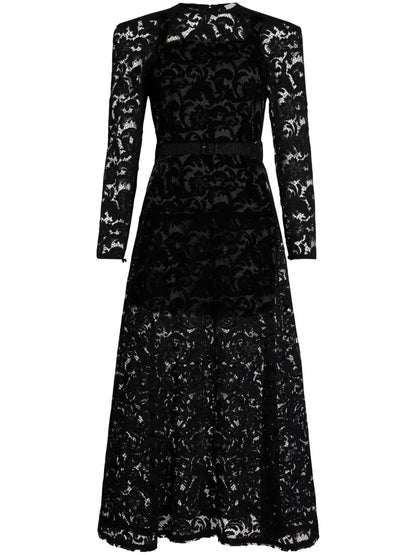 Floral-Lace Maxi Dress