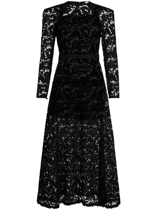 Floral-Lace Maxi Dress