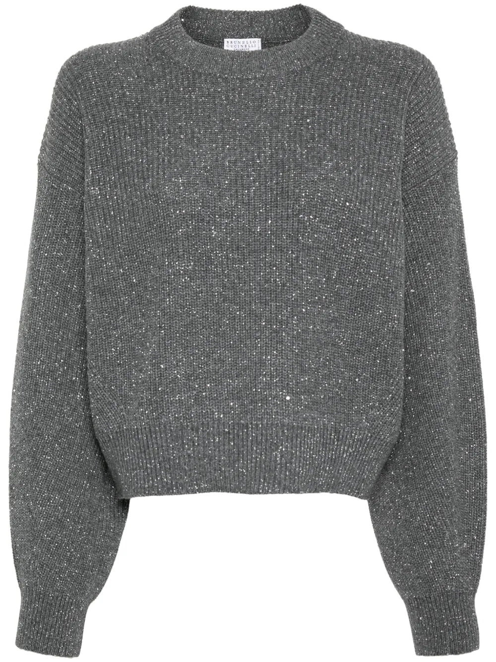 Metallic Sequin-Embellished Jumper