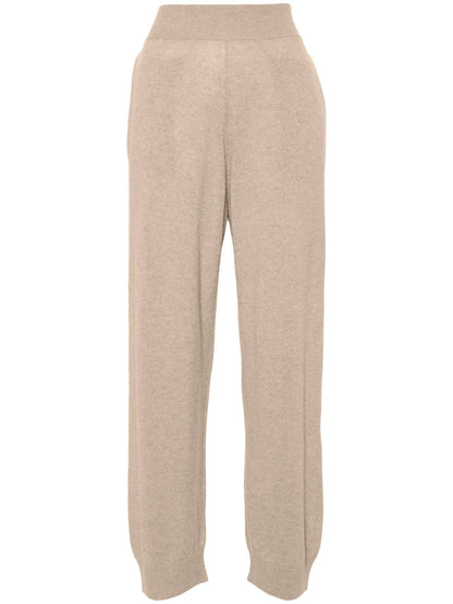 Regenerated-Cashmere Track Pants