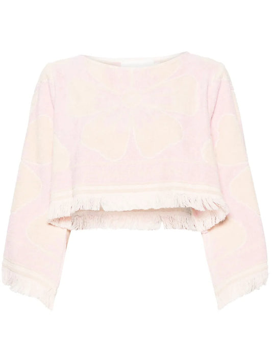 Pop Towelling Cropped Top