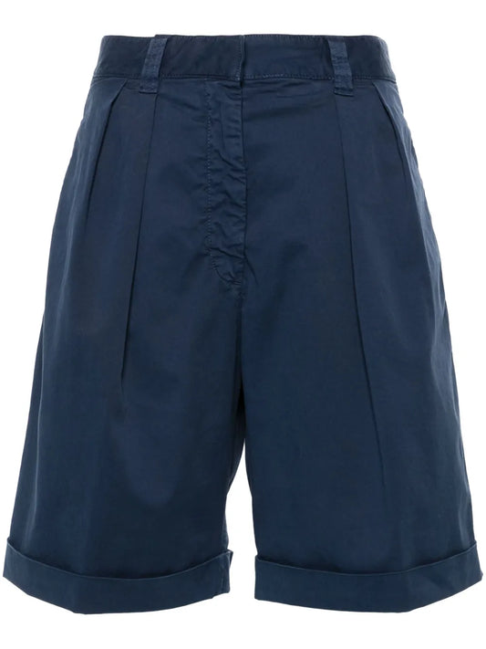 Turn-Up Cotton Shorts