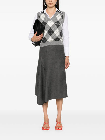 Wool Midi Skirt