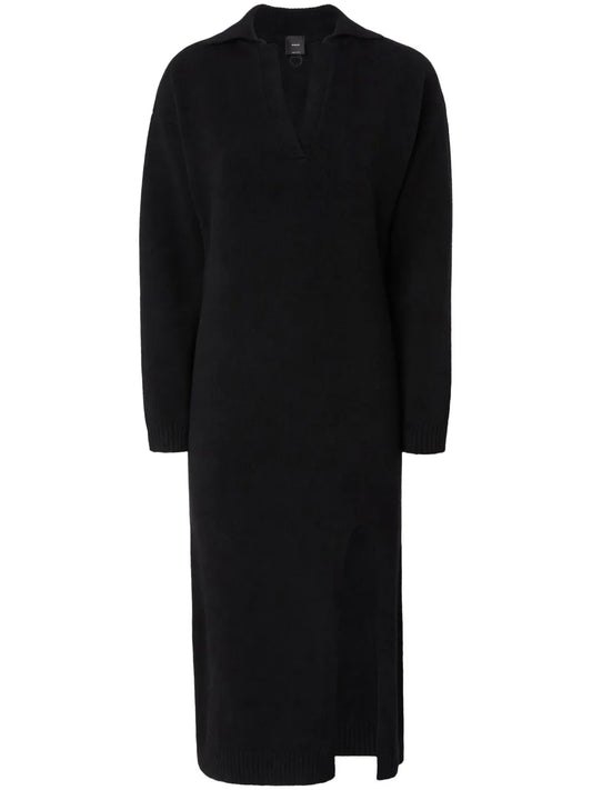 V-Neck Knitted Dress