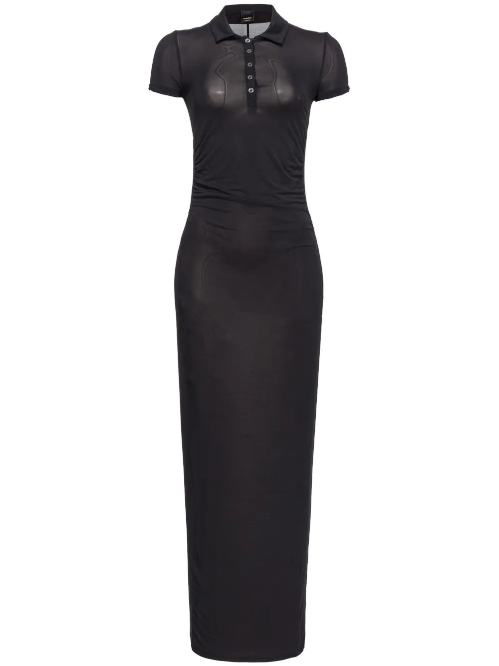 Short-Sleeve Polo Maxi Dress