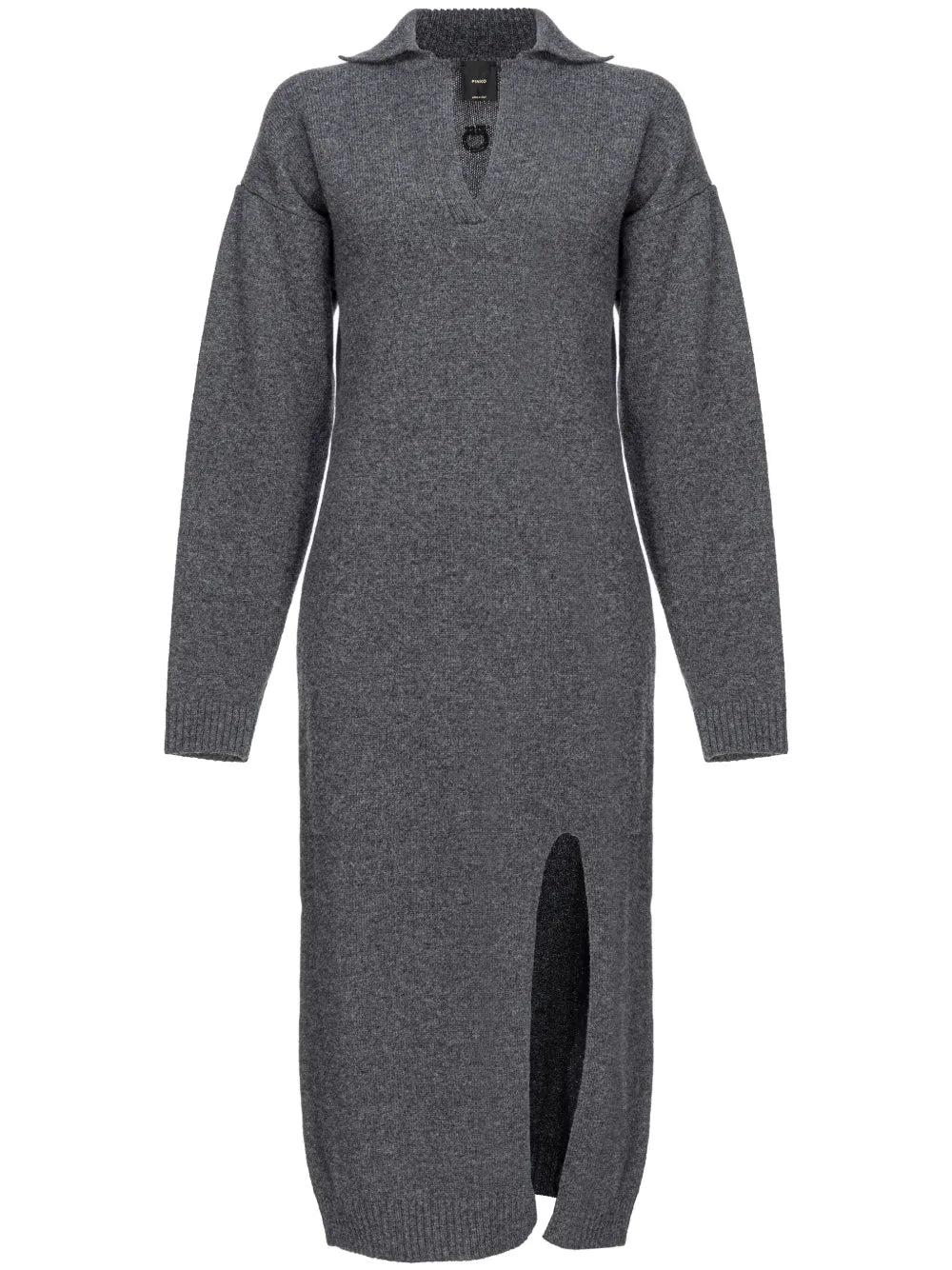 V-Neck Knitted Dress