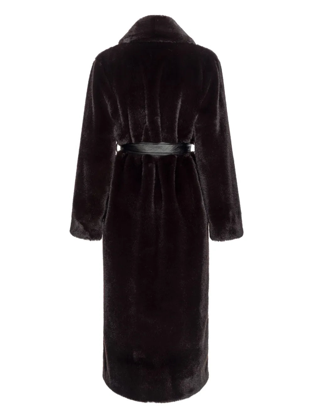 Belted Faux-Fur Coat