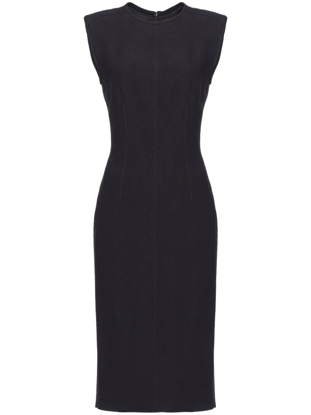 Round-Neck Sleeveless Cady Dress