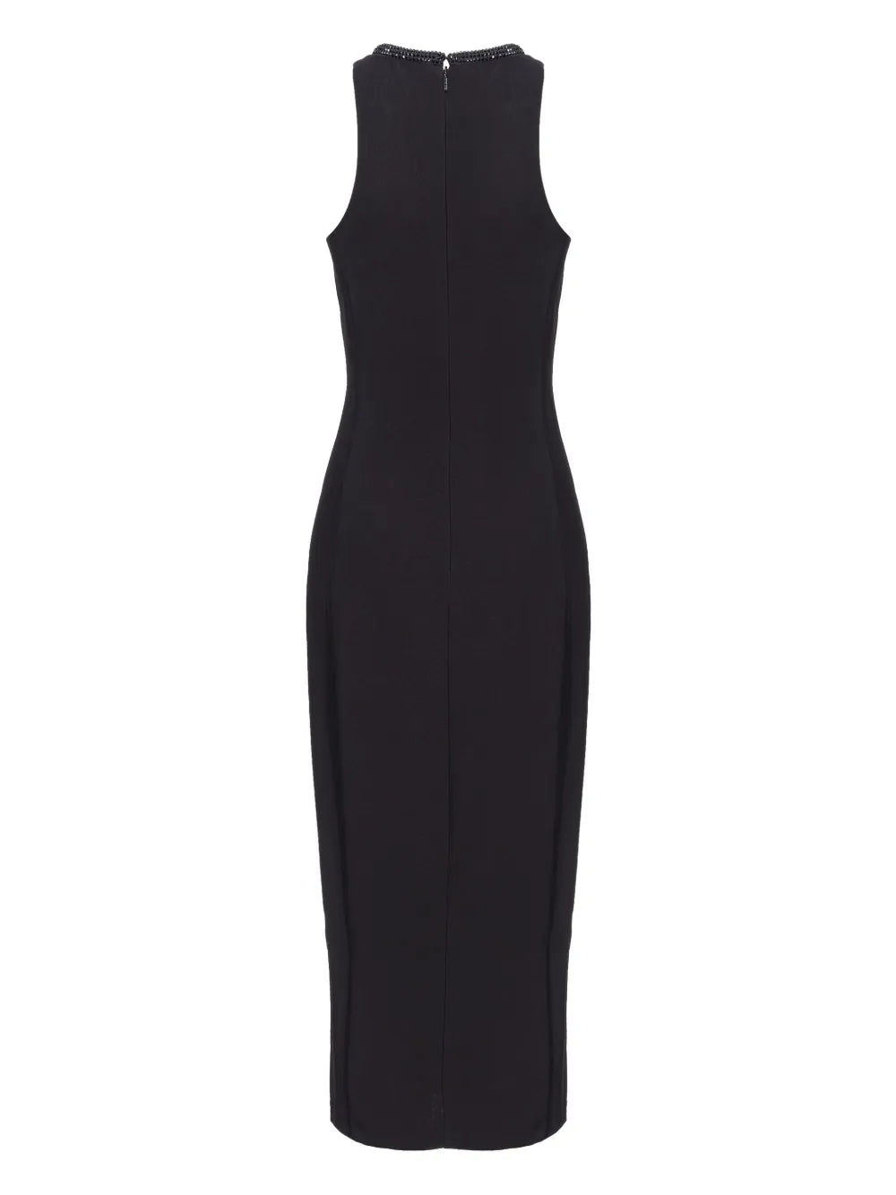 Rhinestone-Embellished Midi Dress