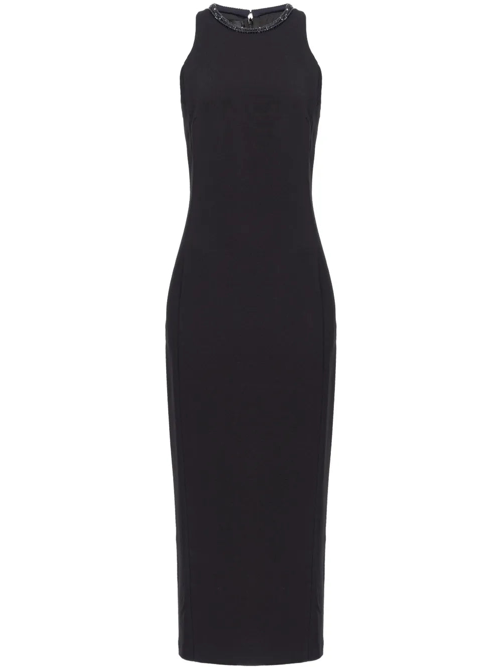 Rhinestone-Embellished Midi Dress