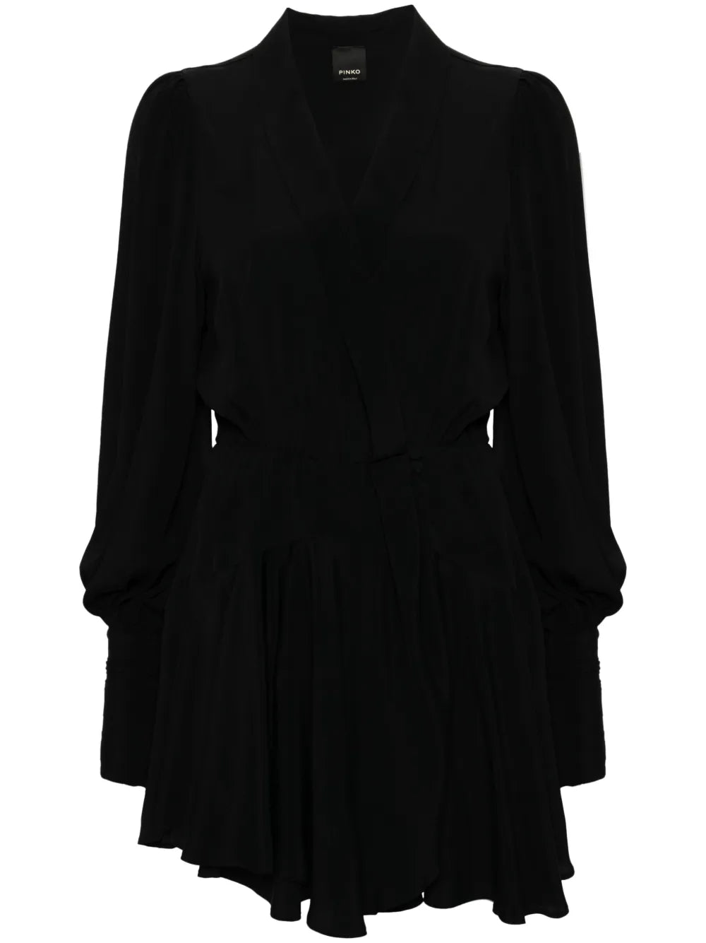 Plunge-Neck Mini Dress