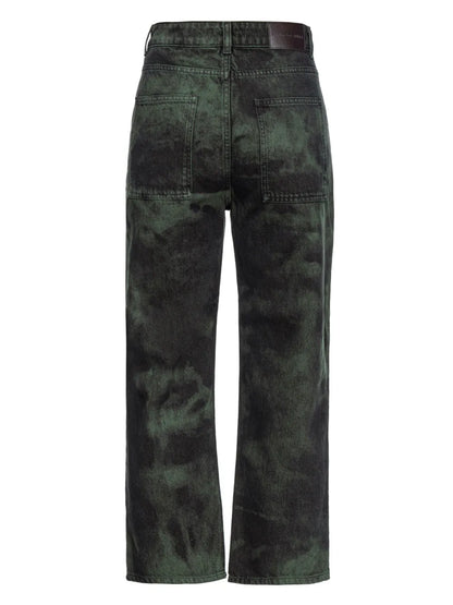 Mixer Acid-Wash Straight-Leg Jeans
