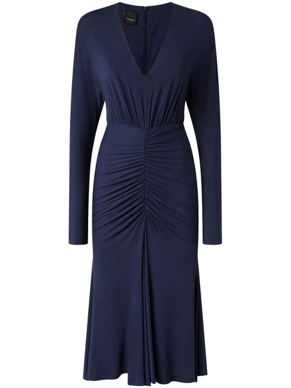 V-Neck Midi Dress