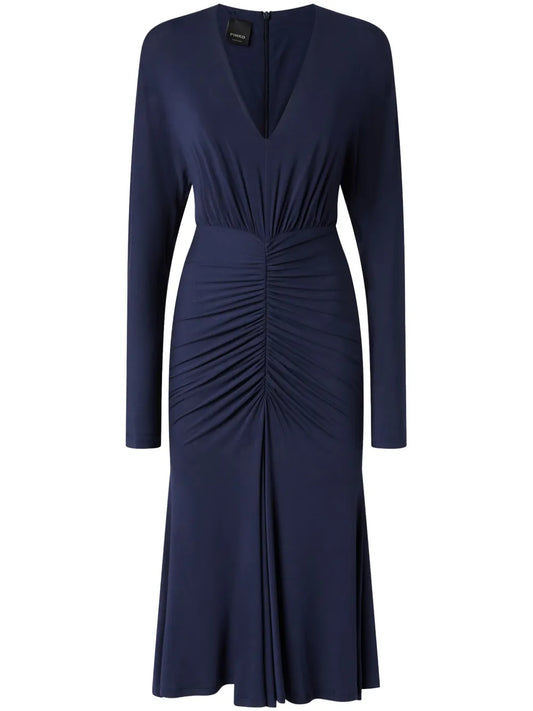 V-Neck Midi Dress
