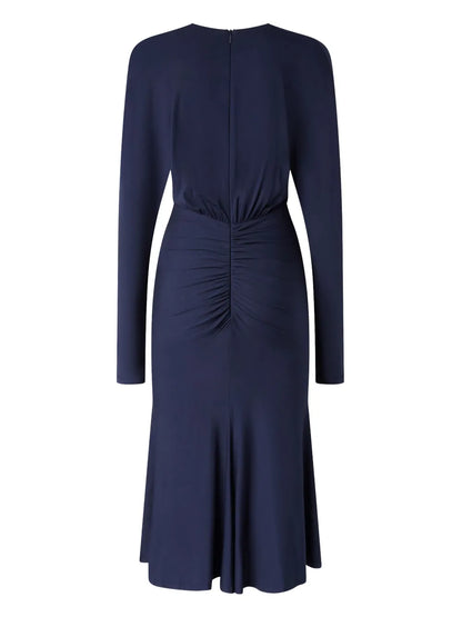 V-Neck Midi Dress