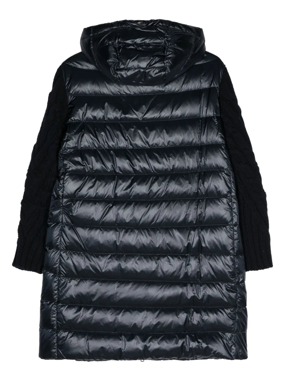 Knit-Sleeves Padded Coat