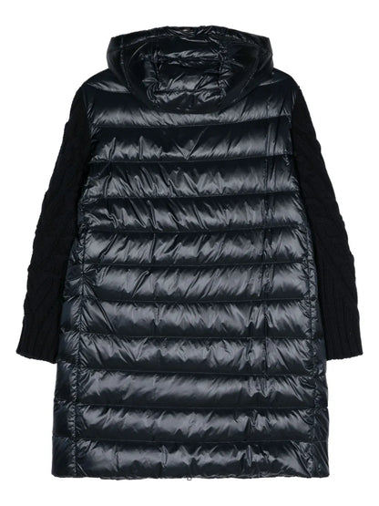 Knit-Sleeves Padded Coat
