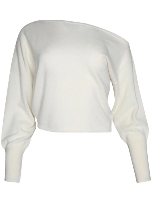 Off-Shoulder Cashmere Jumper
