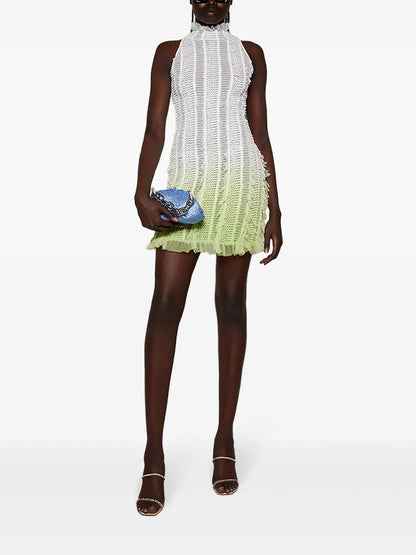 Gradient-Effect Mini Dress