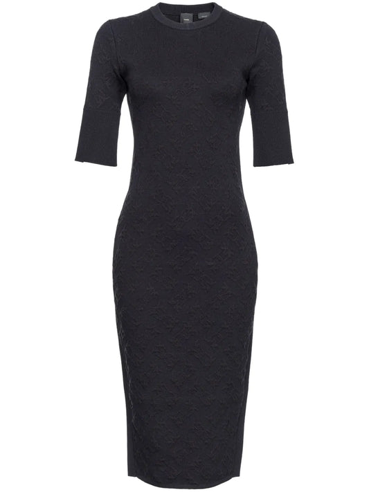 Logo-Embossed Knitted Dress