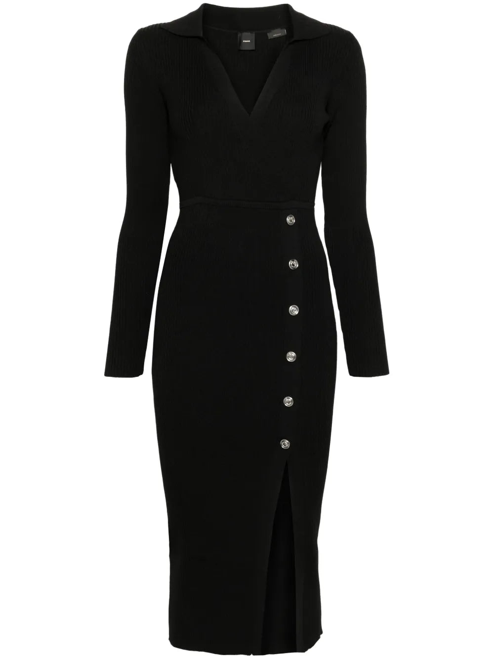 Fine-Ribbed Midi Dress