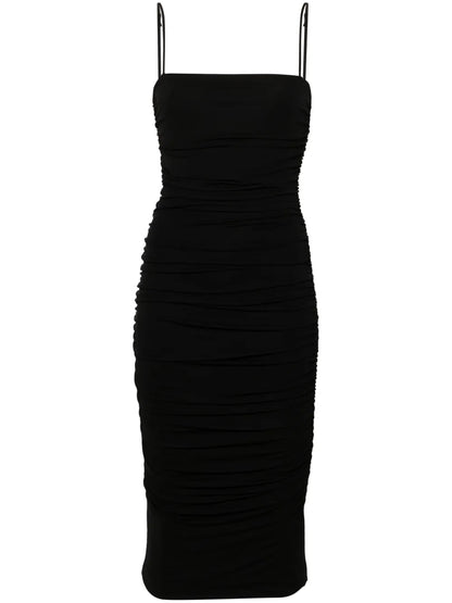 Gathered Midi Dress