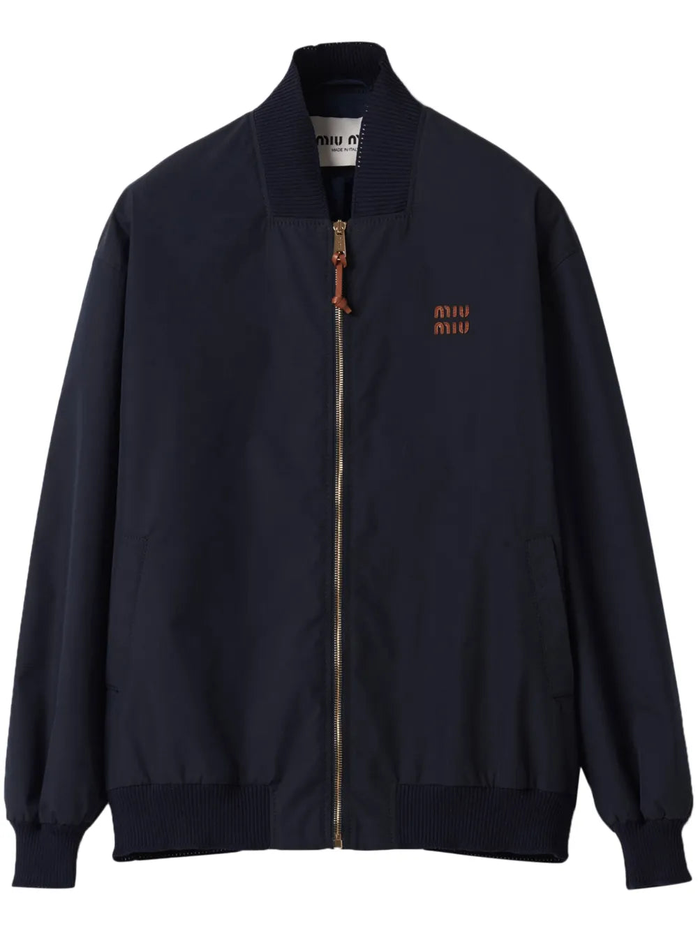 Logo-Patches Bomber Jacket