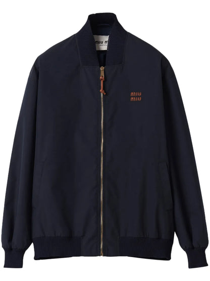 Logo-Patches Bomber Jacket