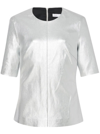 Leather Laminated T-Shirt