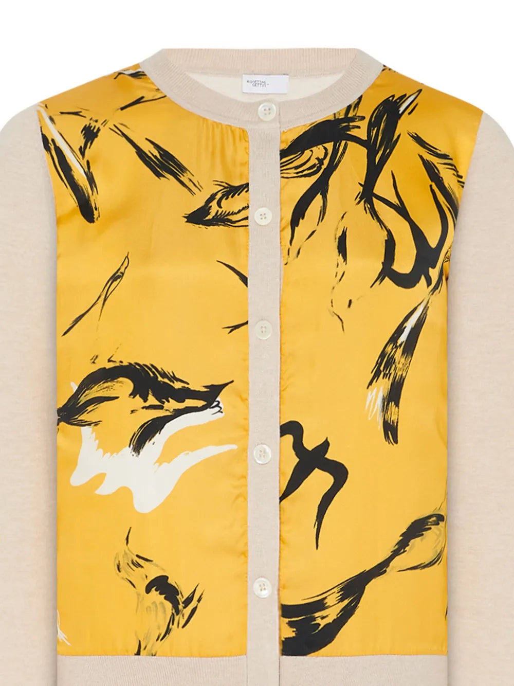 Bird-Print Cardigan