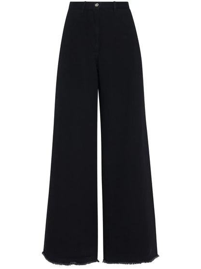 Wide-Leg Flared Jeans