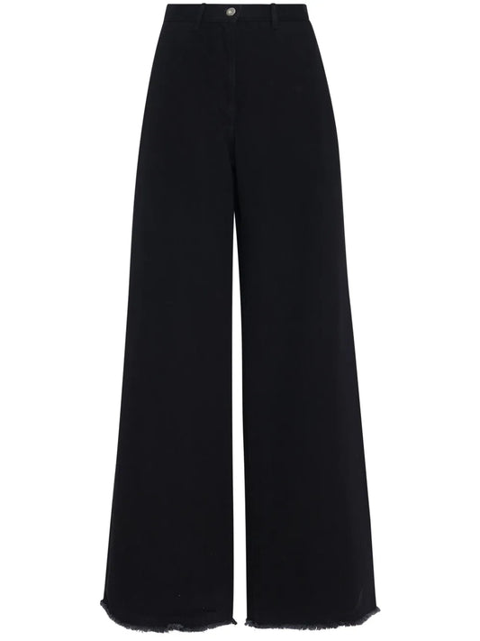 Wide-Leg Flared Jeans