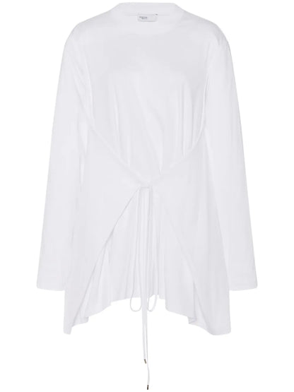 Layered-Design Cotton T-Shirt