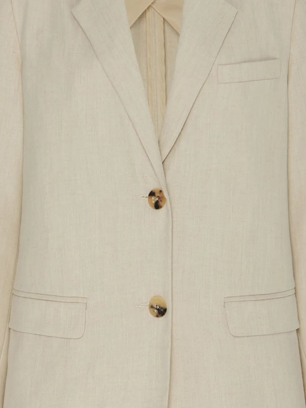 Notched-Lapels Single-Breasted Blazer