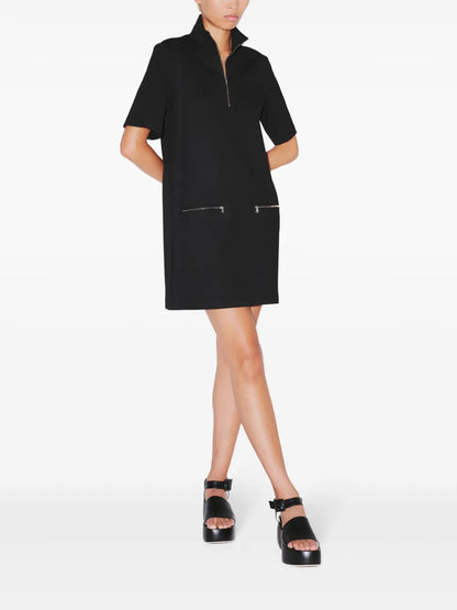 Zip-Up Mini Dress