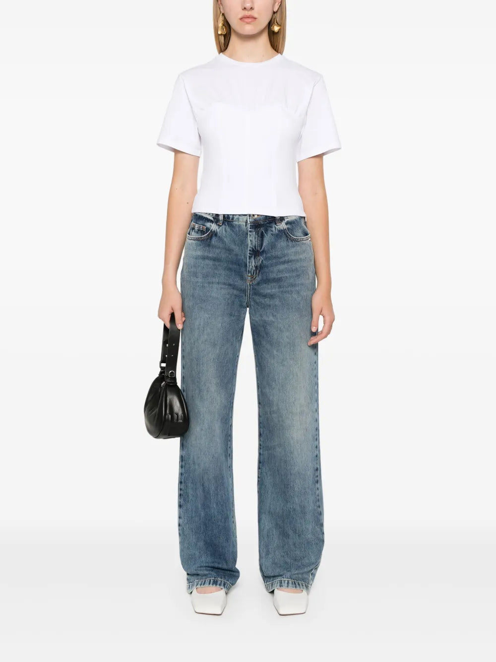 High-Rise Straight-Leg Jeans