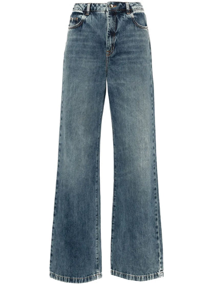 High-Rise Straight-Leg Jeans