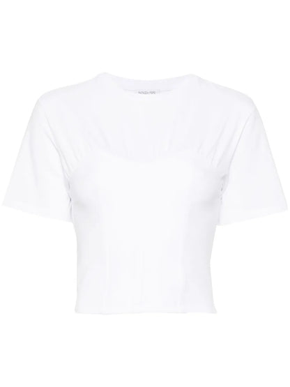Crew-Neck Corset T-Shirt