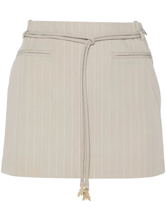 Pinstriped Mini Skirt