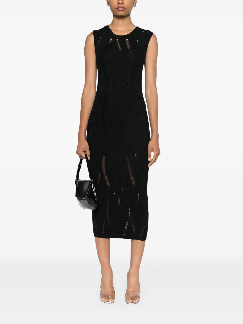 Sleeveless Knitted Midi Dress