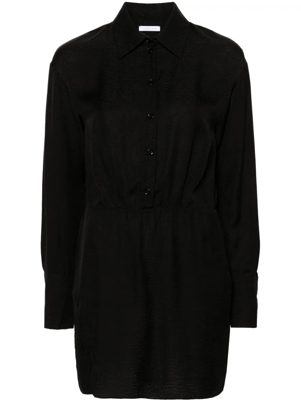 Textured Mini Shirt Dress