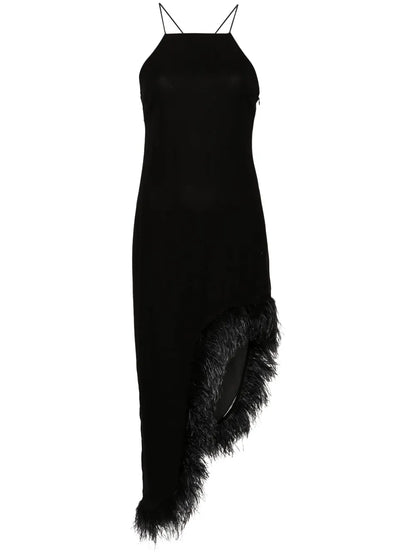 Logo-Charm Midi Dress