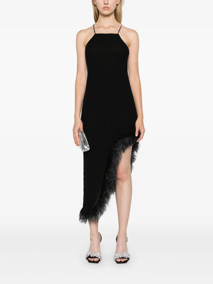 Logo-Charm Midi Dress