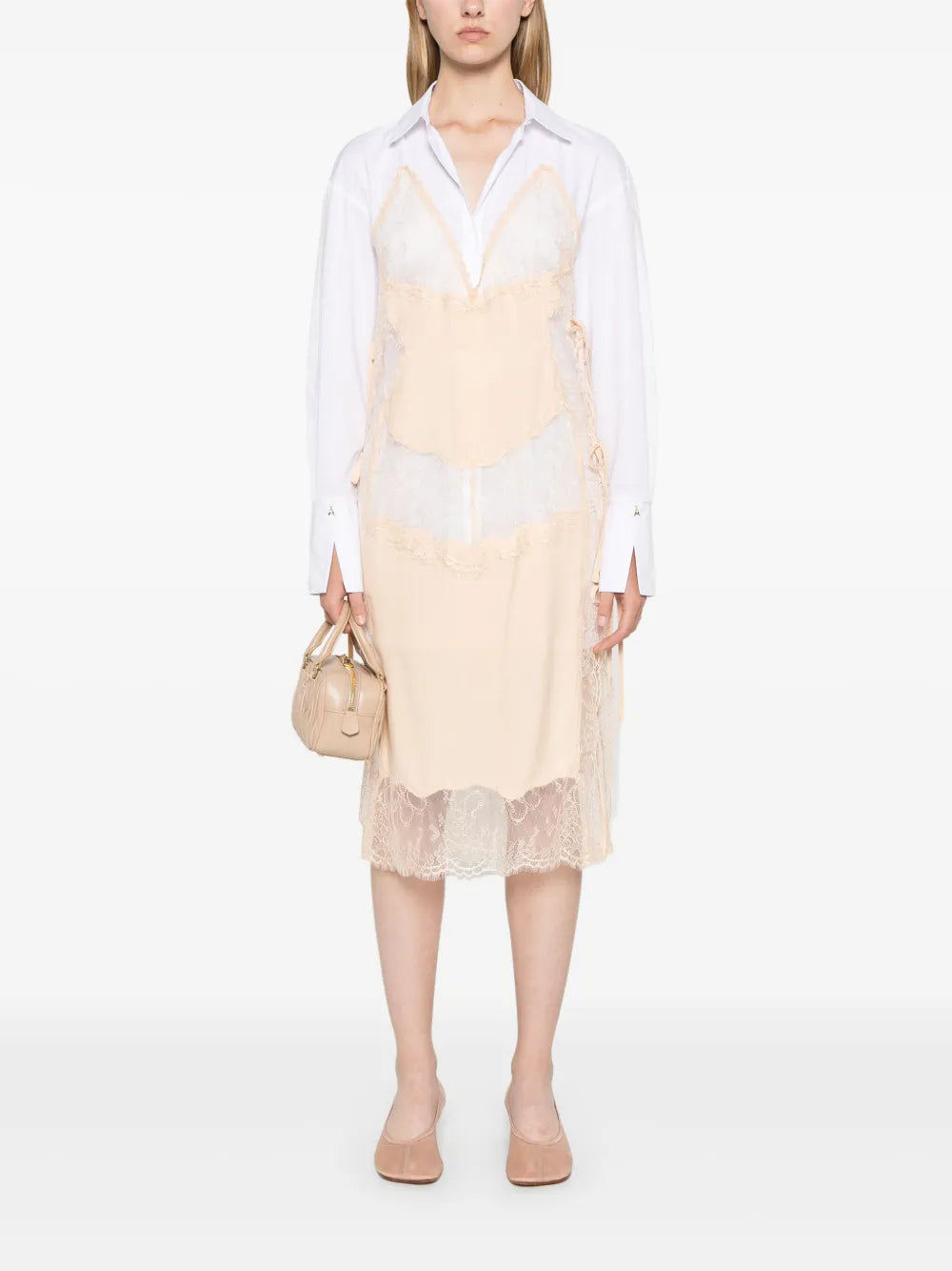 Logo-Charm Midi Dress