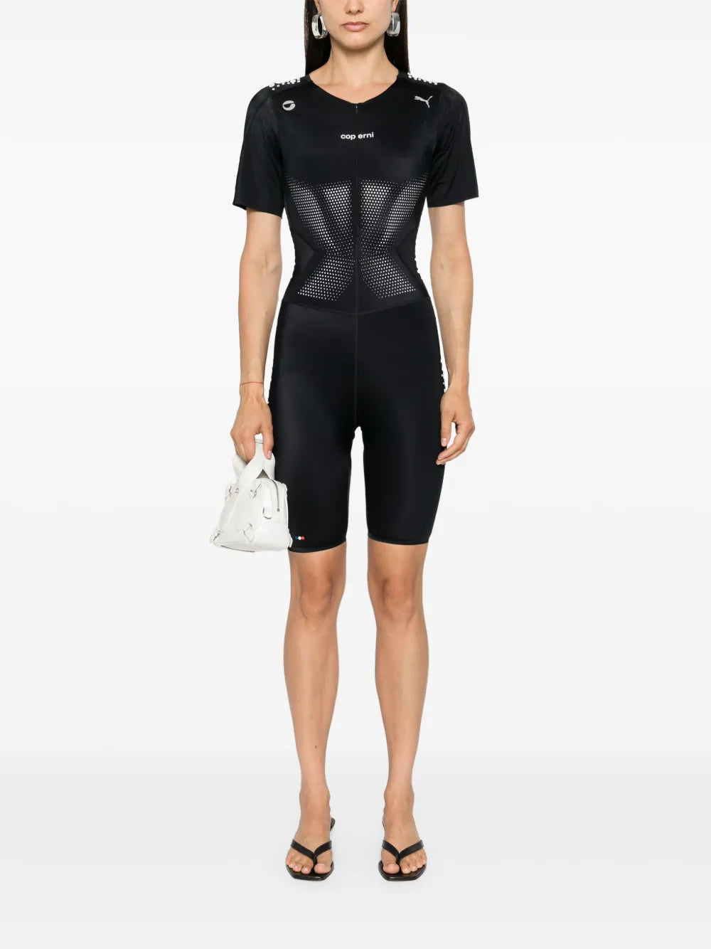 Rubberised-Logo Playsuit