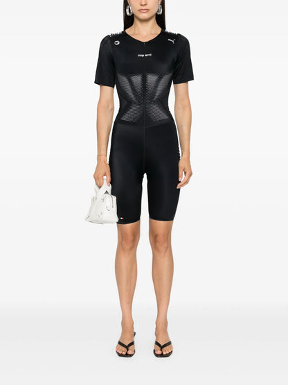 Rubberised-Logo Playsuit